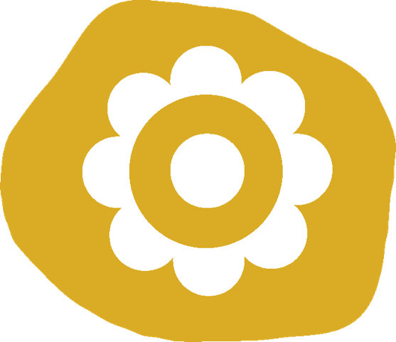 Gathered yellow flower